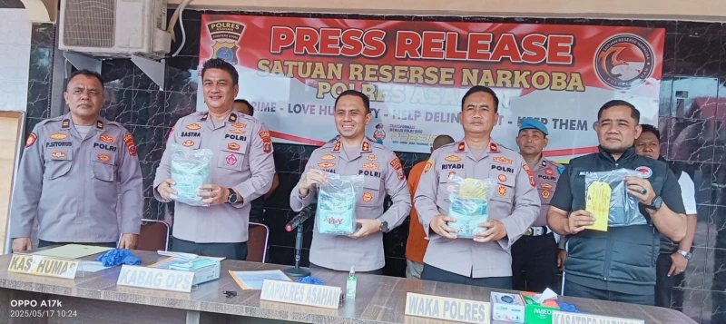 Jaringan Narkoba Antar Provinsi Nginap di Sel Polres Asahan - NavigasiVisual