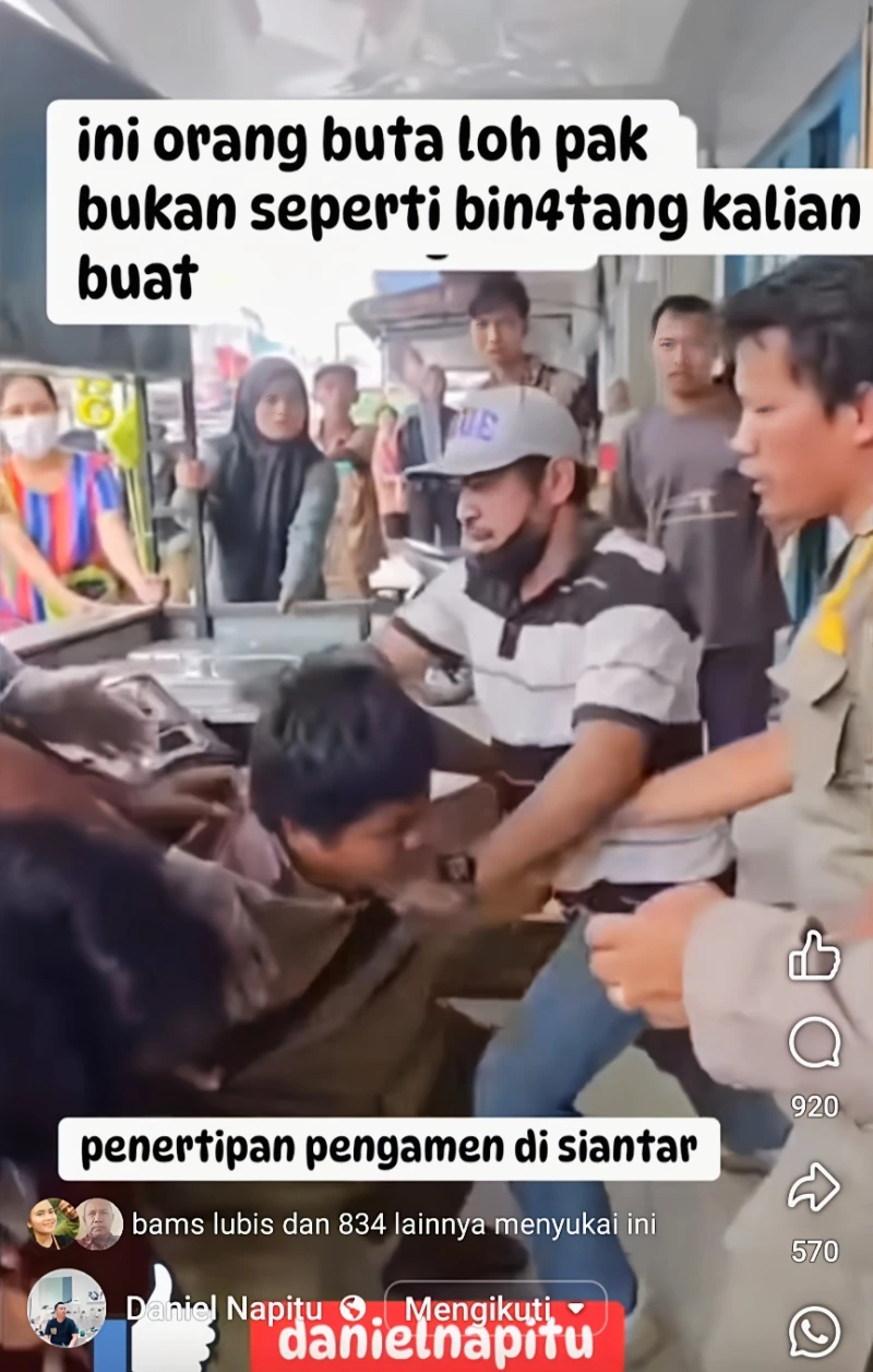 Oknum Satpol PP dan Polres Siantar Seret Paksa Pengamen Buta Dibanjiri Kritik Pedas Masyarakat - navigasivisual.id