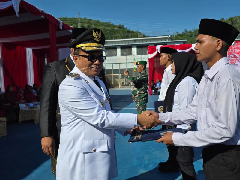 5 Orang Langsung Bebas, 607 Dapat Remisi Usai Hut RI Ke-80 di Lapas Padangsidimpuan - NavigasiVisual