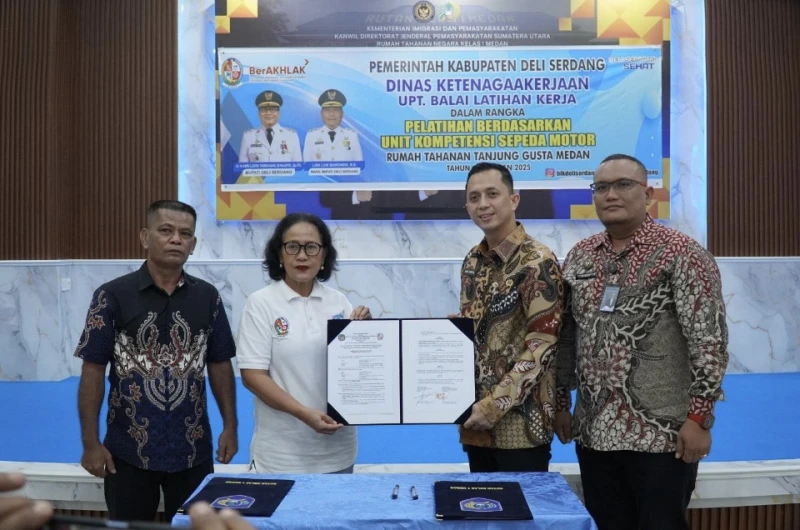 Rutan Kelas I Medan Buka Pelatihan Montir Bagi Warga Binaan, Gandeng Dinas Ketenagakerjaan Kabupaten Deli Serdang - NavigasiVisual