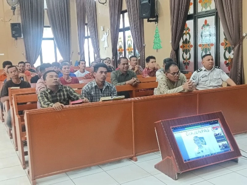 Ibadah Jumat Agung Secara Virtual, Warga Binaan Lapas Kelas I Medan Ikuti Ibadah dengan Khidmat - NavigasiVisual