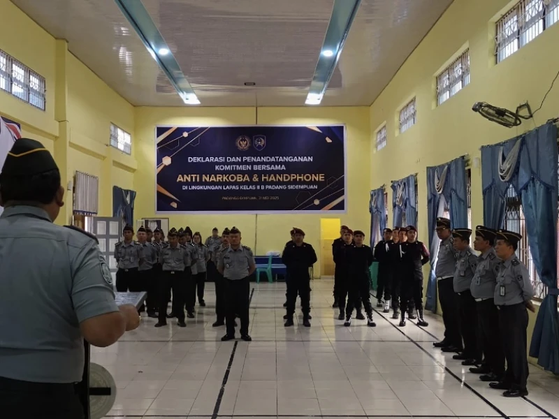 Tegas! Lapas Kelas llB Padangsidimpuan Nyatakan Perang Terhadap HP dan Peredaran Narkoba Sebagai Bentuk Komitmen Bersama - NavigasiVisual