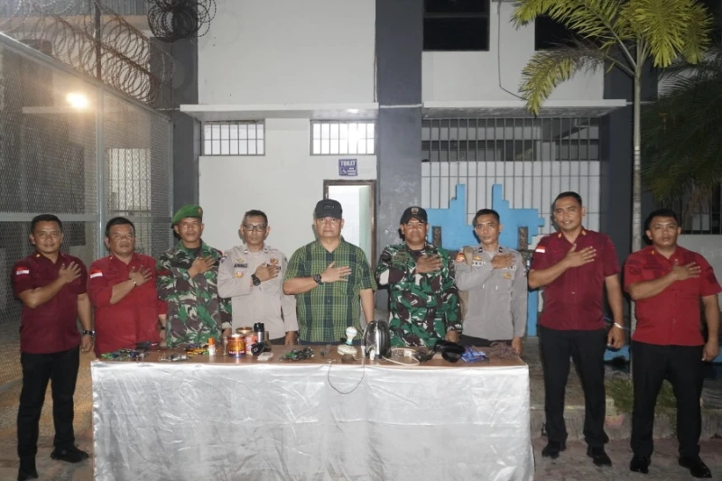Gelar Razia Gabungan, Lapas Narkotika Langkat Gandeng Personel APH - NavigasiVisual