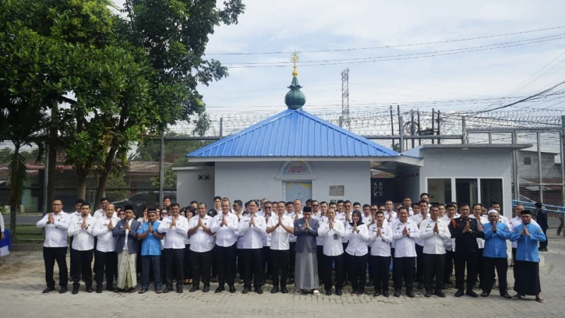 Peresmian Mushollah Al-Barakah, Wujud Peningkatan Kualitas Pelayanan di Lapas Kelas I Medan - NavigasiVisual
