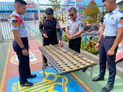 Antisipasi Gangguan Kamtib, KA KPR Bersama Regu Lakukan Troling Pengecekan Tralis dan Rotasi Gembok Kamar Hunian - navigasivisual.id
