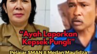 Orang Tua Siswi Yang Melaporkan Kepala Sekolah. Foto: Istimewa.